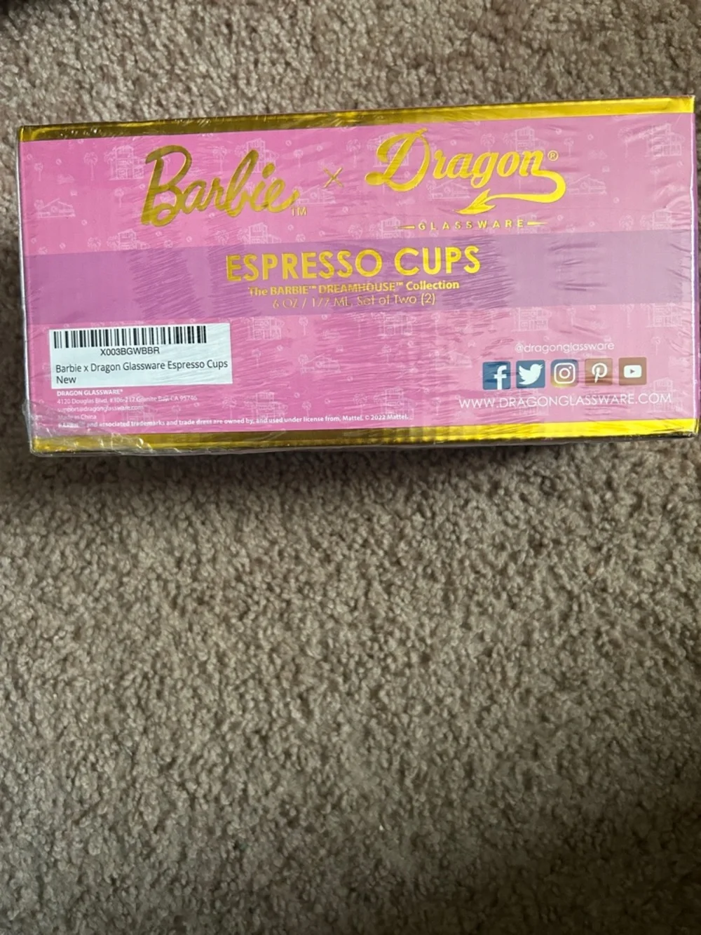 Espresso Cups - Pink and Purple